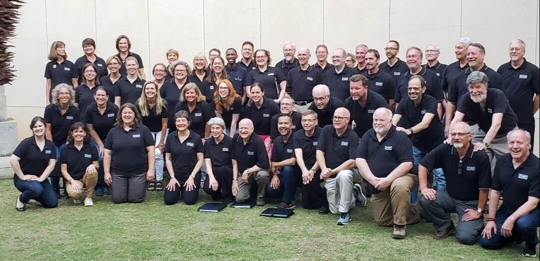 MN Chorale South African Tour Group photo kneeling